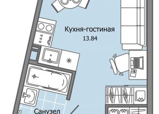 Квартира на продажу студия, 22 м2, Ульяновск, жилой комплекс Город Новаторов, 2