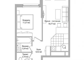 Продам 2-комнатную квартиру, 39.8 м2, Московская область