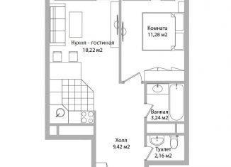Продается 2-комнатная квартира, 40.9 м2, Мытищи, Троицкая улица, 3Г