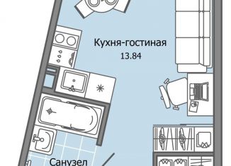 Продается квартира студия, 22 м2, Ульяновск, жилой комплекс Город Новаторов, 2