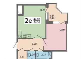 2-комнатная квартира на продажу, 47.4 м2, Воронежская область, Острогожская улица, 164