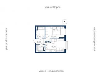 Продаю 1-комнатную квартиру, 39.6 м2, Екатеринбург, метро Геологическая