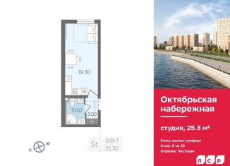 Продается квартира студия, 25.3 м2, Санкт-Петербург, метро Ломоносовская, проспект Большевиков, 68к1