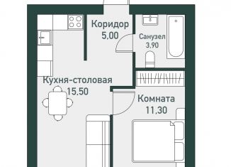Продается однокомнатная квартира, 36.6 м2, Челябинская область