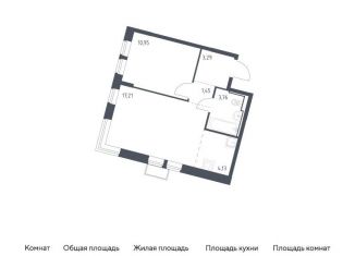 1-комнатная квартира на продажу, 40.8 м2, Москва, ЦАО, проезд Воскресенские Ворота