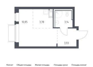 Продаю квартиру студию, 21.7 м2, Московская область, жилой комплекс Томилино Парк, к6.1