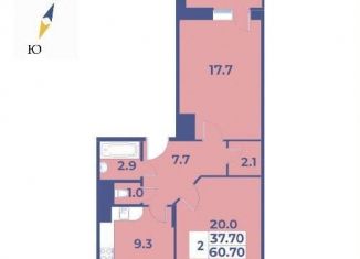Продажа двухкомнатной квартиры, 64.4 м2, поселение Первомайское, жилой комплекс Эдельвейс, к5А