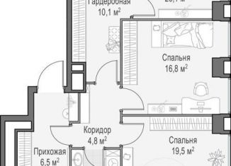3-комнатная квартира на продажу, 147.9 м2, Москва, метро Улица 1905 года