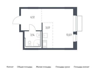 Продается квартира студия, 25.4 м2, Московская область, жилой комплекс Томилино Парк, к6.3