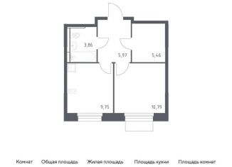 Продажа однокомнатной квартиры, 35.8 м2, Мытищи, жилой комплекс Мытищи Парк, к5