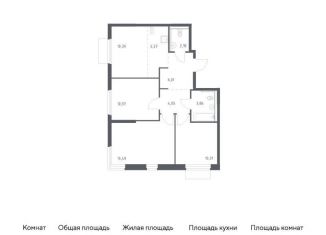 Продажа трехкомнатной квартиры, 68.5 м2, Московская область, Каширское шоссе - Молоково - Андреевское