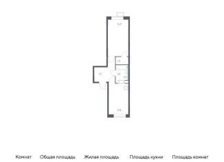 Продажа 1-комнатной квартиры, 40.2 м2, деревня Середнево, квартал № 23, 4-5