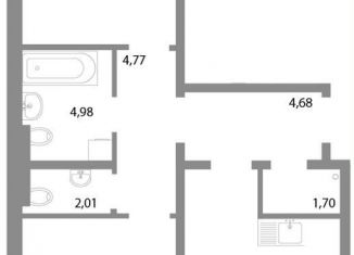 Продажа двухкомнатной квартиры, 68.7 м2, Челябинская область, улица Университетская Набережная, 113А