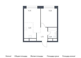 Продам 1-комнатную квартиру, 37.1 м2, Балашиха, жилой квартал Новоград Павлино, к8