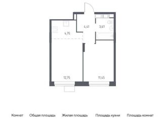 Продажа 1-ком. квартиры, 37 м2, Балашиха, жилой квартал Новоград Павлино, к34
