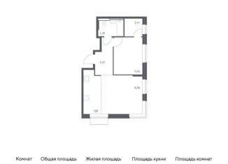 Продается 1-комнатная квартира, 50.3 м2, Москва, район Марьино, жилой комплекс Квартал Домашний, 2