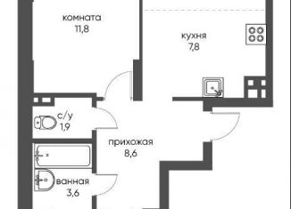 Продается трехкомнатная квартира, 64.4 м2, Новосибирск, улица Коминтерна, 1с, метро Золотая Нива