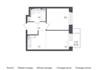 Продам 1-комнатную квартиру, 35.2 м2, Мытищи, жилой комплекс Мытищи Парк, к4.1