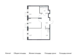Продаю двухкомнатную квартиру, 54.8 м2, деревня Путилково