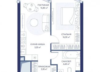 Продажа 2-ком. квартиры, 46.4 м2, Москва, ЗАО, 1-й Сетуньский проезд, вл8