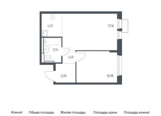 Продажа однокомнатной квартиры, 40.8 м2, Химки, жилой комплекс Квартал Ивакино, к2