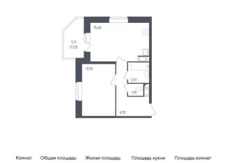 Продается однокомнатная квартира, 40.3 м2, Санкт-Петербург, Невский район, жилой комплекс Живи в Рыбацком, 5
