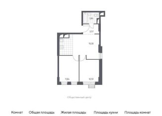 Продам 1-комнатную квартиру, 49.1 м2, Красногорск, жилой комплекс Спутник, к15