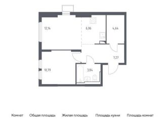 Продается 1-комнатная квартира, 44.7 м2, село Остафьево, жилой комплекс Остафьево, к15