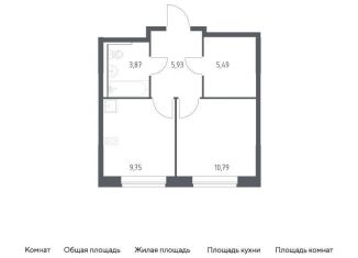 Продается однокомнатная квартира, 35.8 м2, поселение Филимонковское, жилой комплекс Квартал Марьино, к4