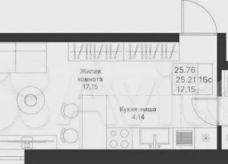 Продажа квартиры студии, 32.8 м2, Казань, жилой комплекс Мой Ритм, ПК14