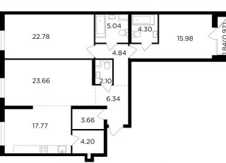 Продается 2-комнатная квартира, 111.6 м2, Москва, жилой комплекс Форивер, 9, метро Дубровка