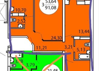 Сдача в аренду 3-комнатной квартиры, 92 м2, Магнитогорск, улица Труда, 59/1