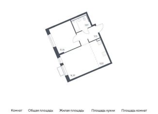 1-комнатная квартира на продажу, 43.7 м2, Москва, жилой комплекс Молжаниново, к5