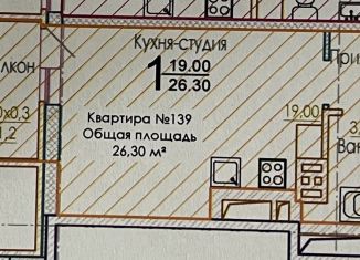 Продаю квартиру студию, 26.3 м2, Ростов-на-Дону, Раздорская улица, 2А, ЖК Грин Парк