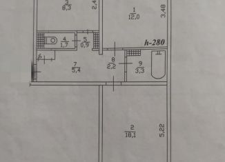 Продам 2-ком. квартиру, 54.8 м2, Николаевск-на-Амуре, улица Горького, 35А