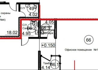 Продаю помещение свободного назначения, 113.8 м2, Санкт-Петербург, набережная Чёрной речки, 5, метро Чёрная речка