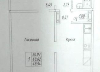 1-ком. квартира на продажу, 48 м2, Новосибирск, Плющихинская улица, 1, Октябрьский район