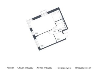 Продам 1-комнатную квартиру, 40.8 м2, Москва, Молжаниновский район, жилой комплекс Молжаниново, к5