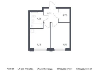 Продаю 1-ком. квартиру, 31 м2, Тюменская область, жилой комплекс Чаркова 72, 1.4