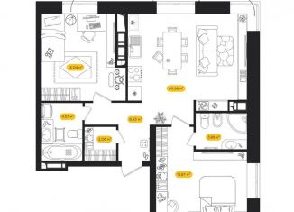 Продаю 2-ком. квартиру, 65.7 м2, Астрахань