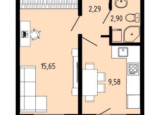 Продам двухкомнатную квартиру, 31.6 м2, Пермский край