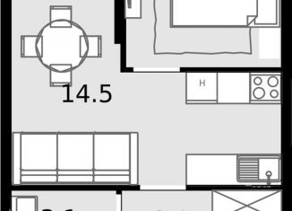 1-ком. квартира на продажу, 33.7 м2, Москва, Отрадная улица, 4А