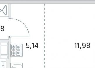 Продается квартира студия, 24.9 м2, посёлок Стрельна