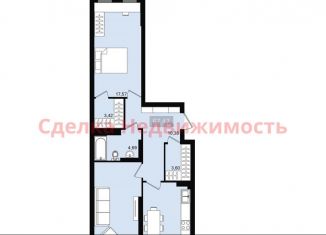 Продажа 2-ком. квартиры, 67.5 м2, Красноярск