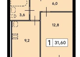 1-ком. квартира на продажу, 31.6 м2, Ленинградская область, посёлок Щеглово, 94