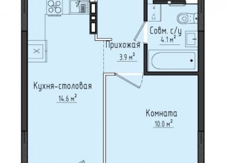 Однокомнатная квартира на продажу, 32.6 м2, село Первомайский, ЖК Город Оружейников, жилой комплекс Город Оружейников, 20