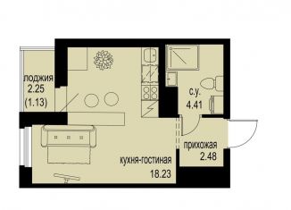 Продается квартира студия, 26.3 м2, Ленинградская область