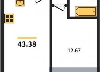 Продам 1-комнатную квартиру, 43.2 м2, Воронежская область