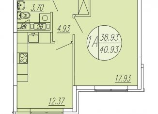 Продажа 1-ком. квартиры, 40.9 м2, Московская область