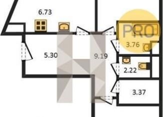 Продажа 3-комнатной квартиры, 86.5 м2, Казань, Чистопольская улица, 88, ЖК Столичный